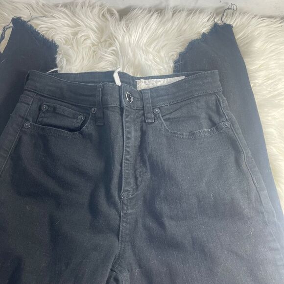 Rag & Bone Nina High Rise Ankle Skinny Jeans In Black Hampton Sz 26 - Picture 5 of 14